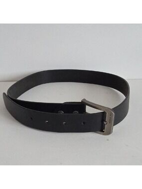 TED BAKER | Leather Belt Square Buckle Black Mens